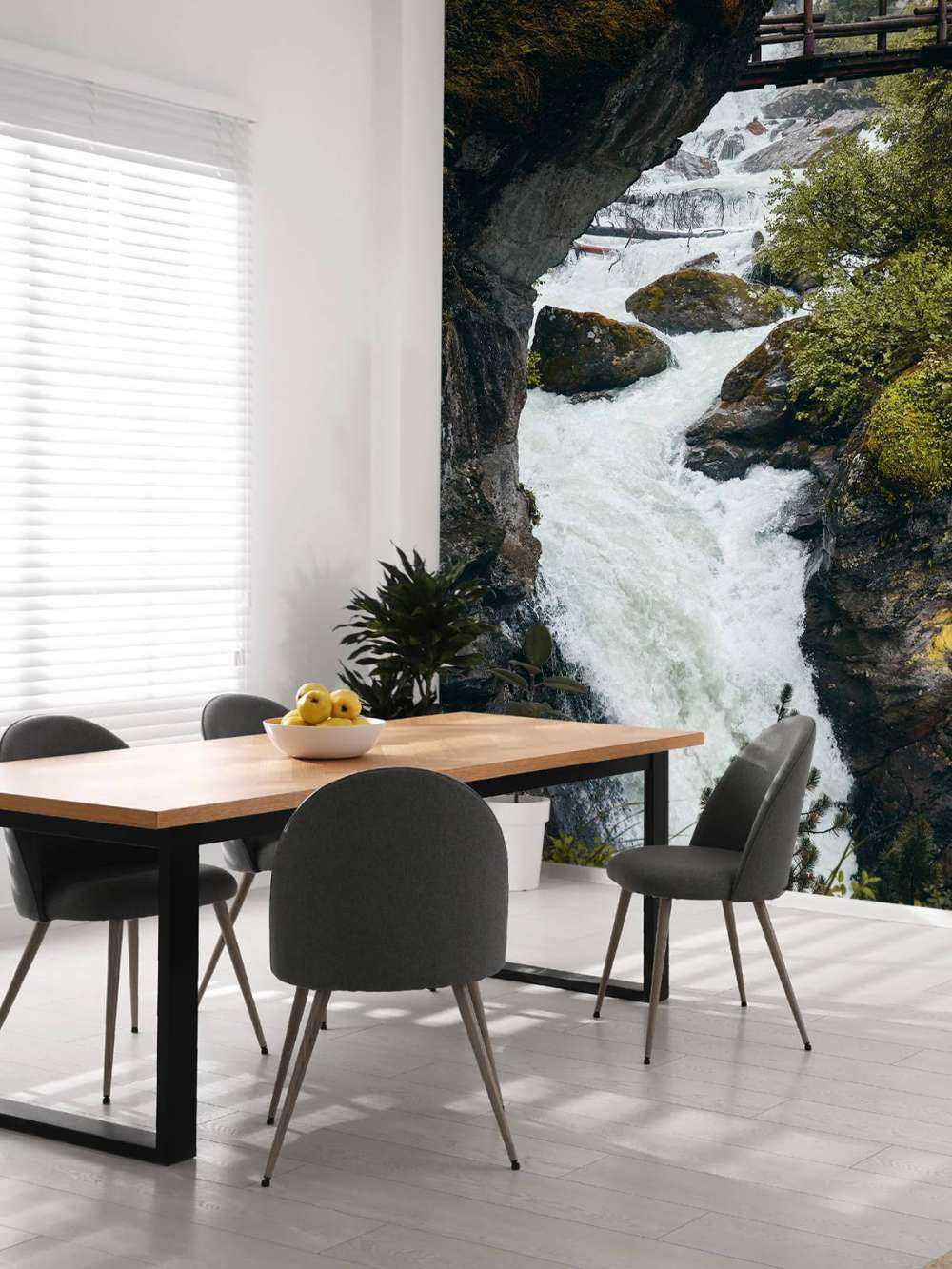 Pont et chute d'eau