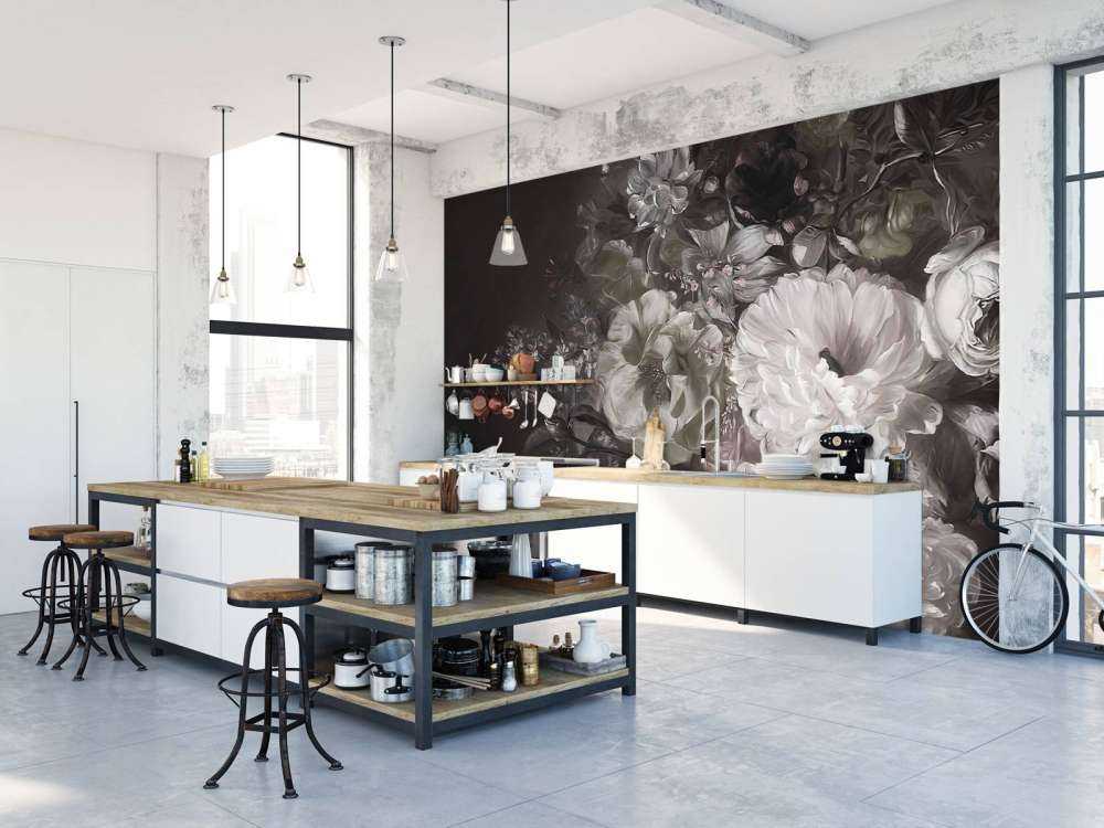 Bouquet avec lilas vert