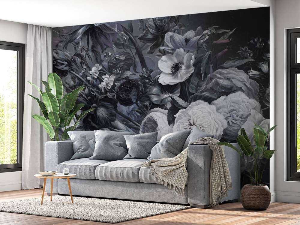 Grand bouquet gris