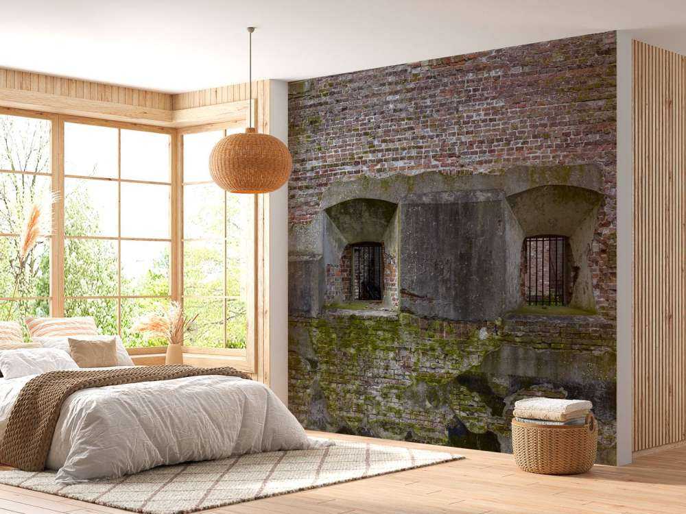 Mur érodé avec 2 niches