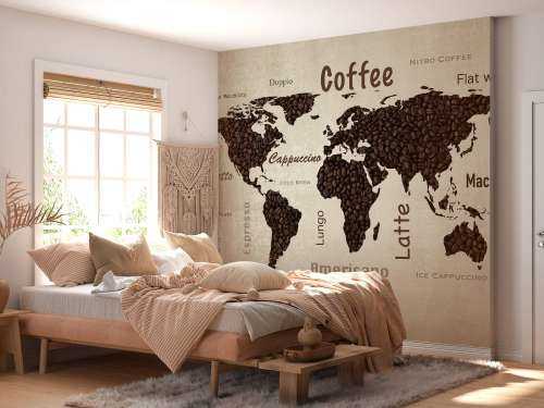 Carte du monde du café