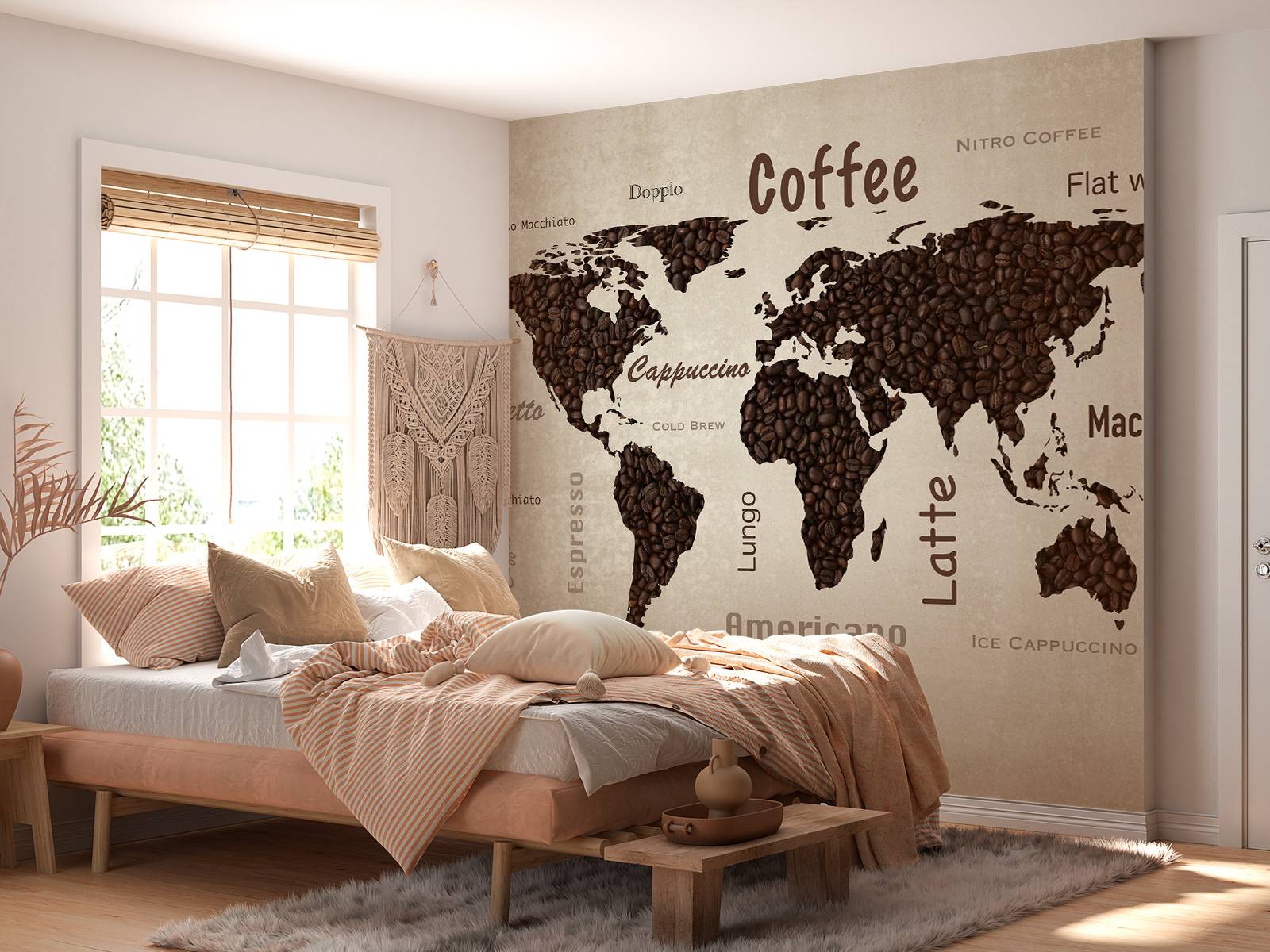 Carte du monde du café