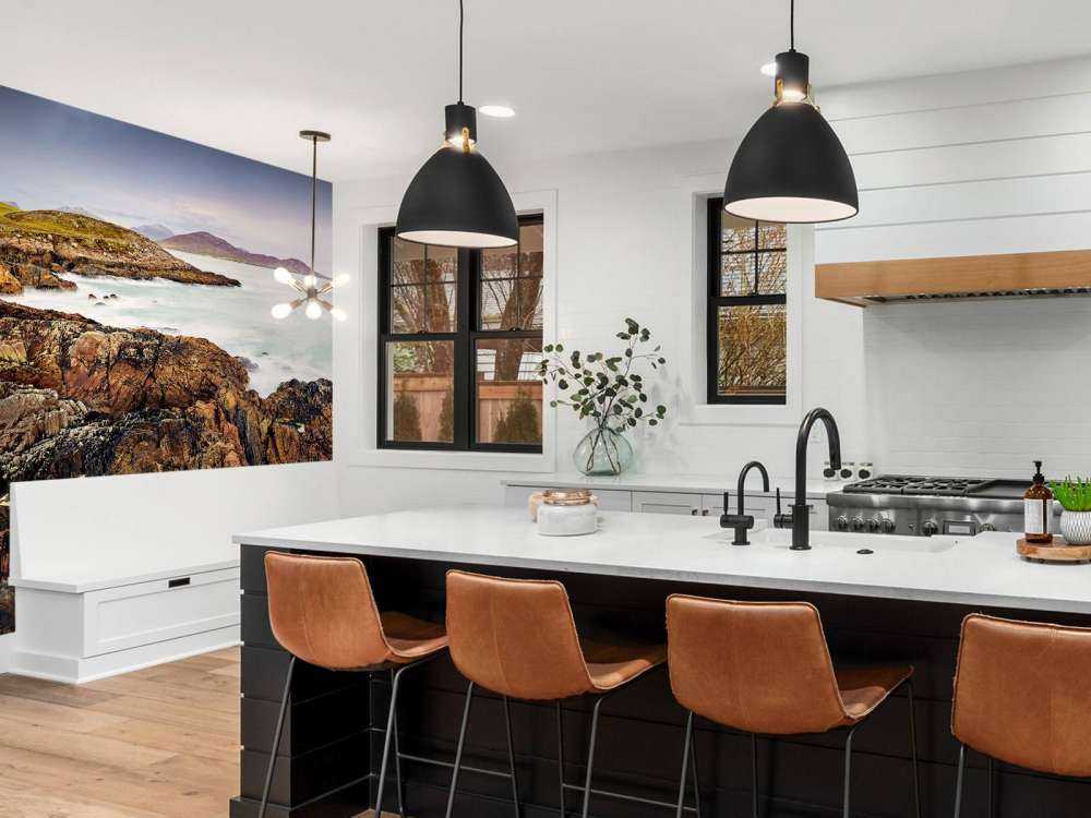 Rivage avec des rochers