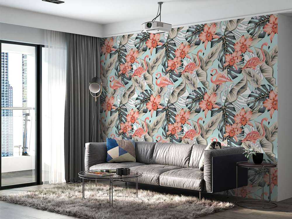 Flamant rose tropical