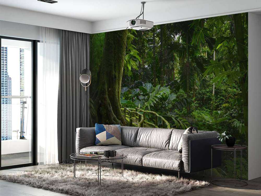 Pont étroit dans la jungle