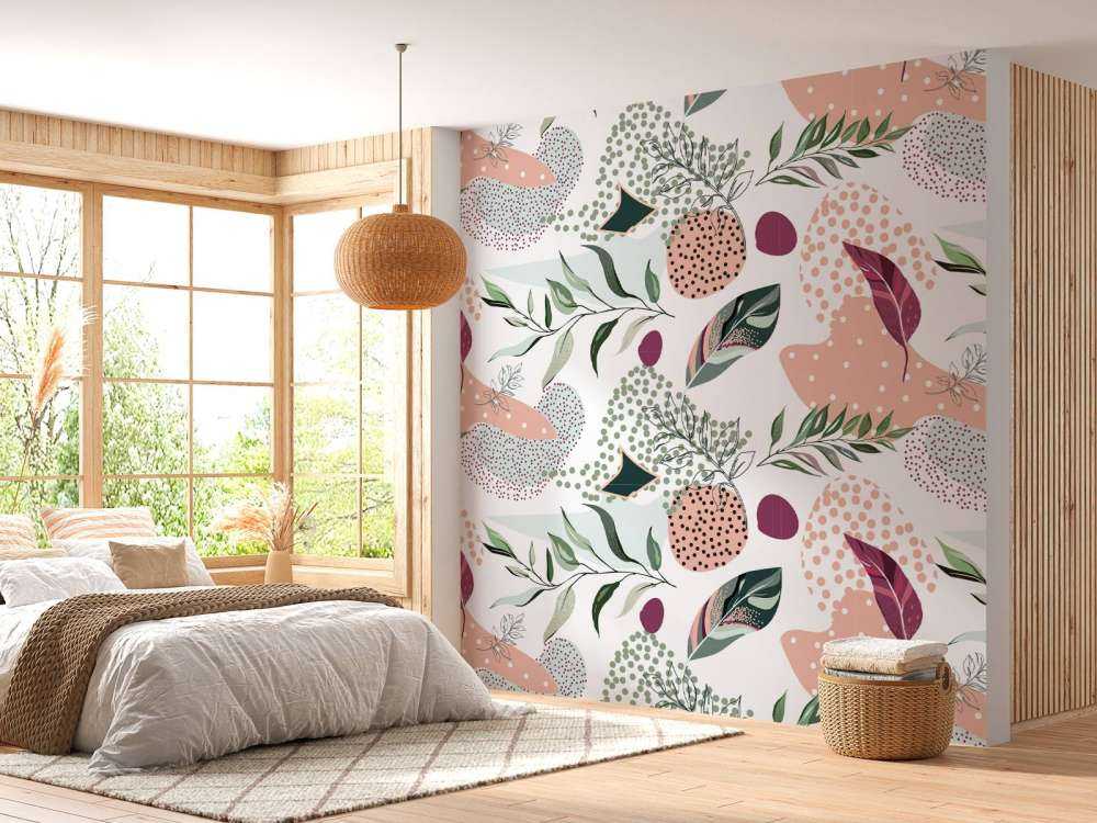 Motif Fleurs roses