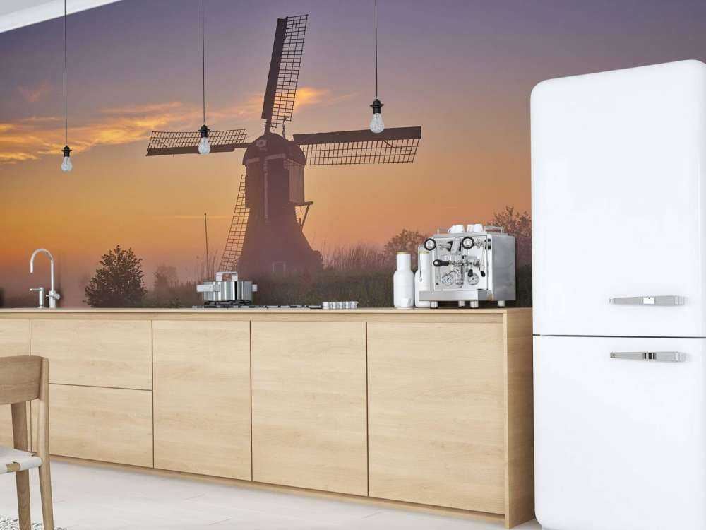 Moulin au lever du soleil