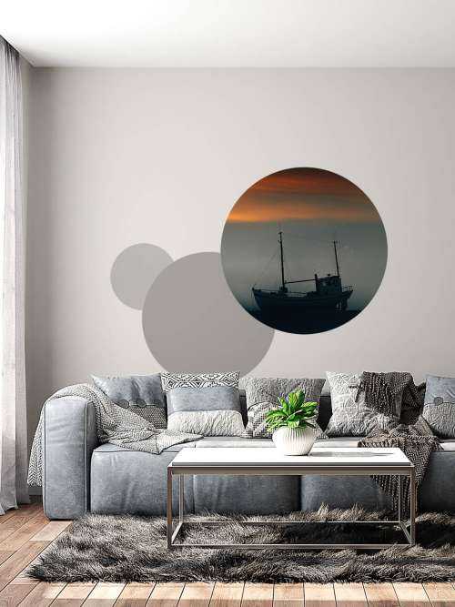 Bateau au coucher du soleil