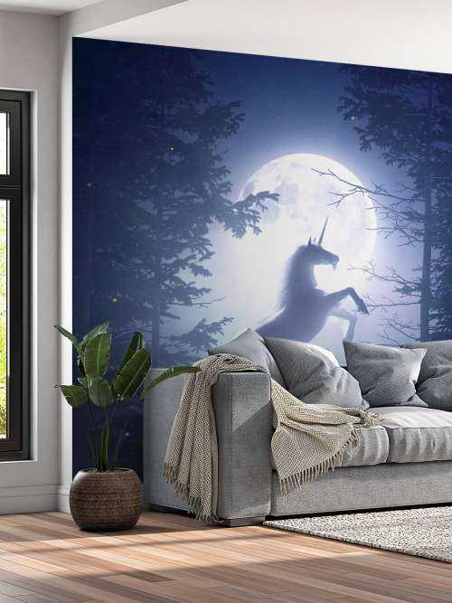 Licorne à la pleine lune