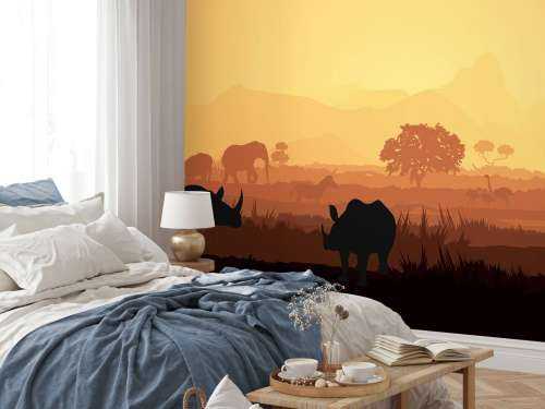 Les animaux sauvages dans la savane
