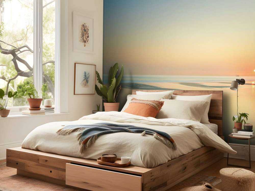 Coucher de soleil sur la plage
