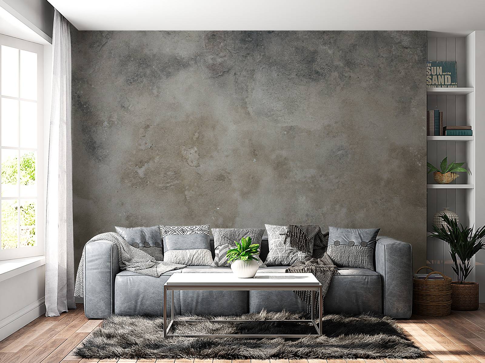 Vieux mur en plâtre altéré
