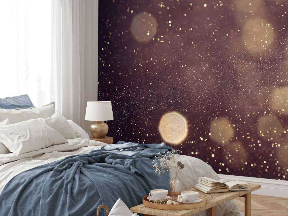 Lumières abstraites à paillettes