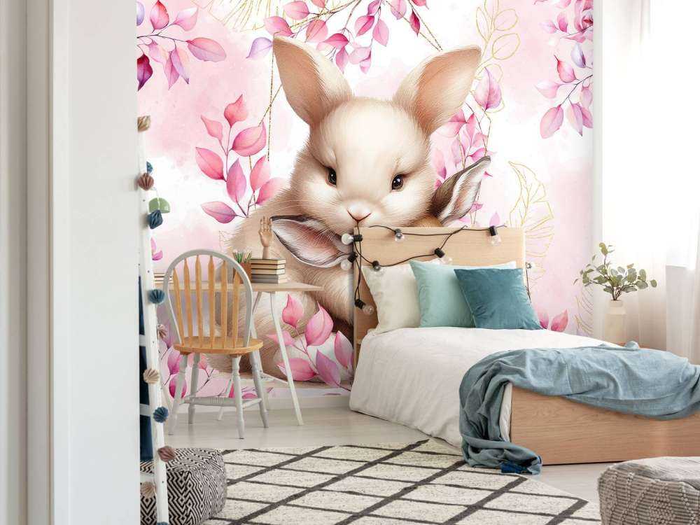Lapin aimant et faon