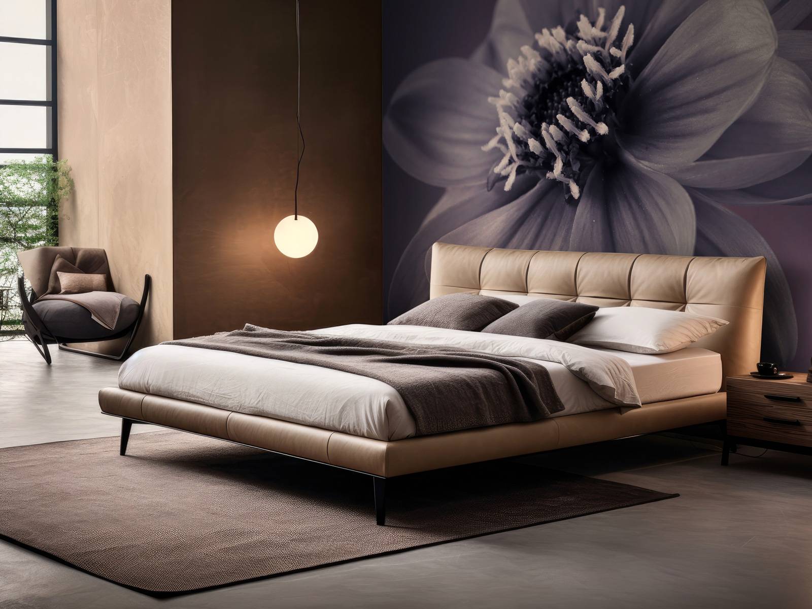 Fleur de dahlia foncé