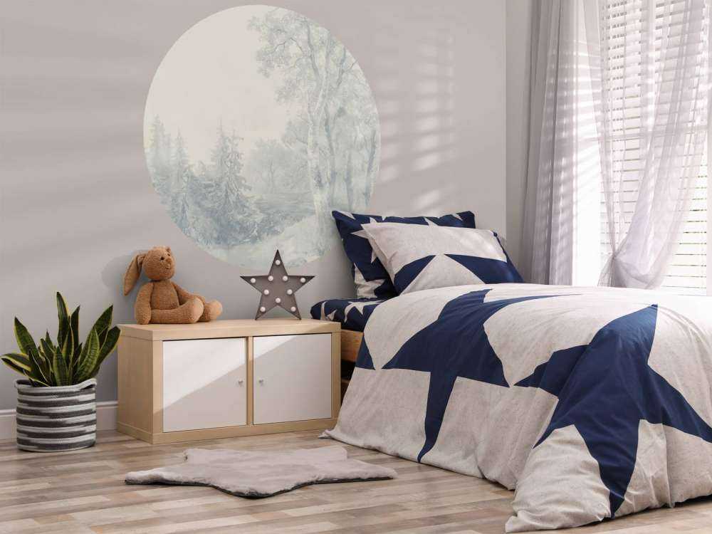 Paysage forestier bleu #1