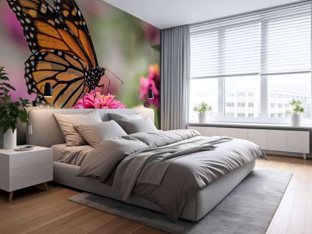 Un papillon monarque