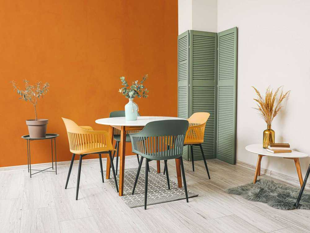 Béton brun orange