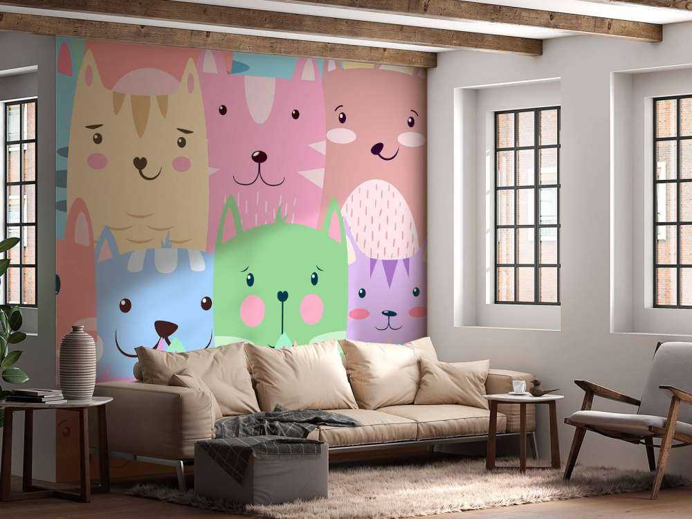 Chats colorés