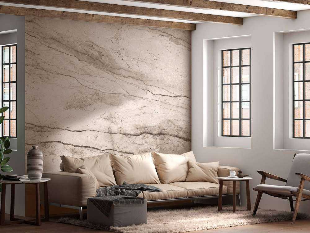 Marbre beige détaillé