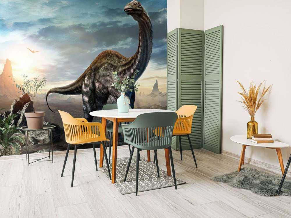 Apatosaurus dans les montagnes