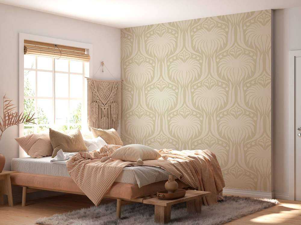 Motifs Lotus beige