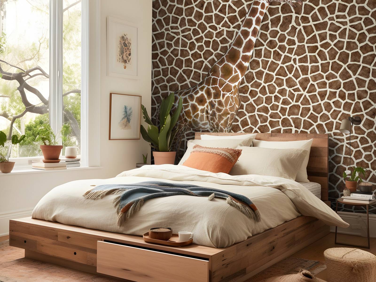 Girafe camouflée