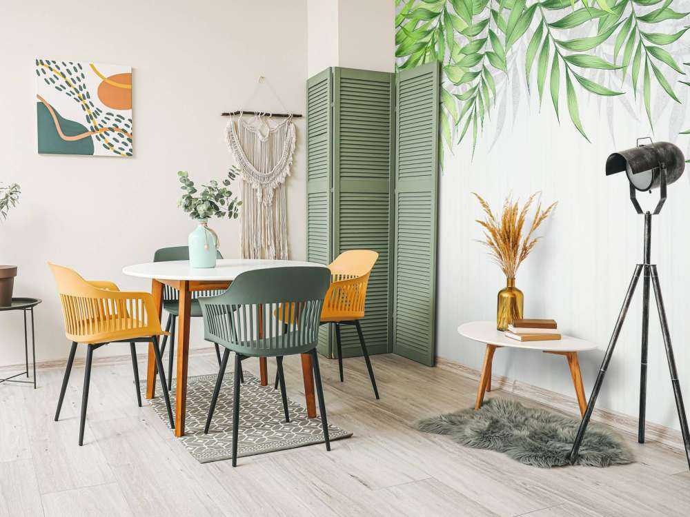Texture de feuilles tropicales
