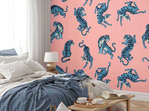 Motif Tigres bleus