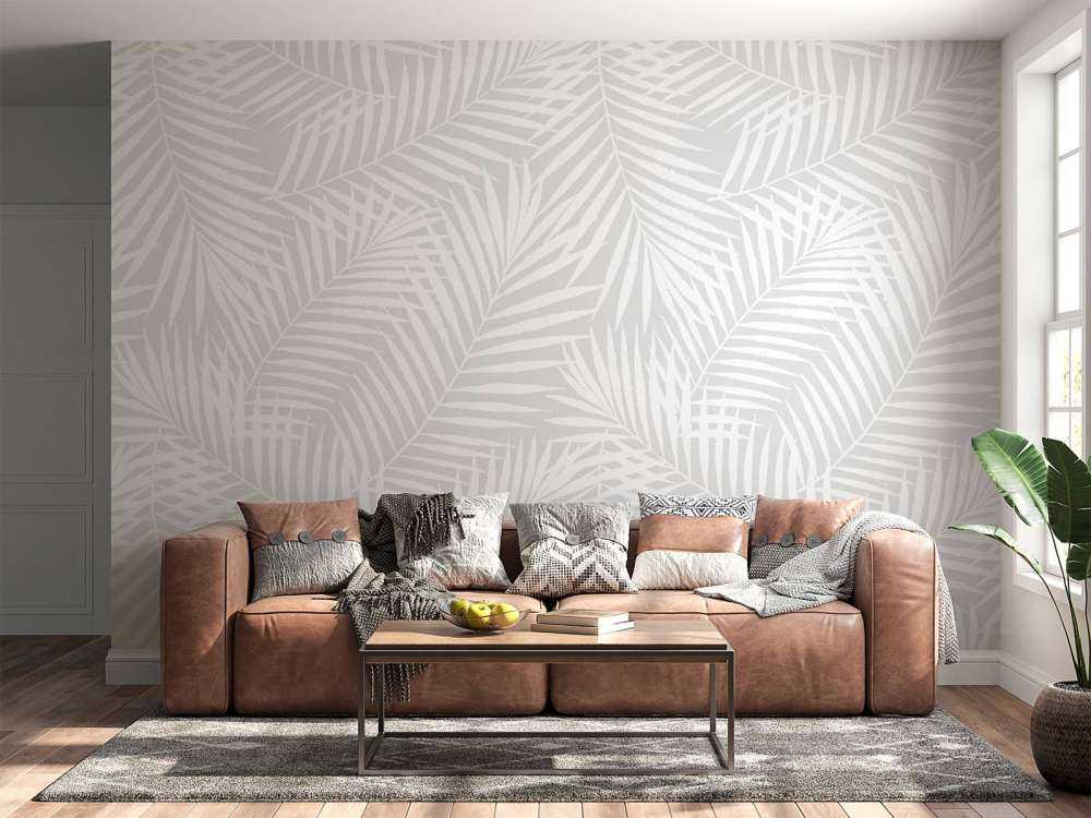 Motif avec feuille de palmier