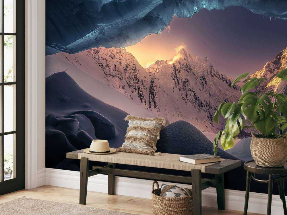 Blue ice cave
