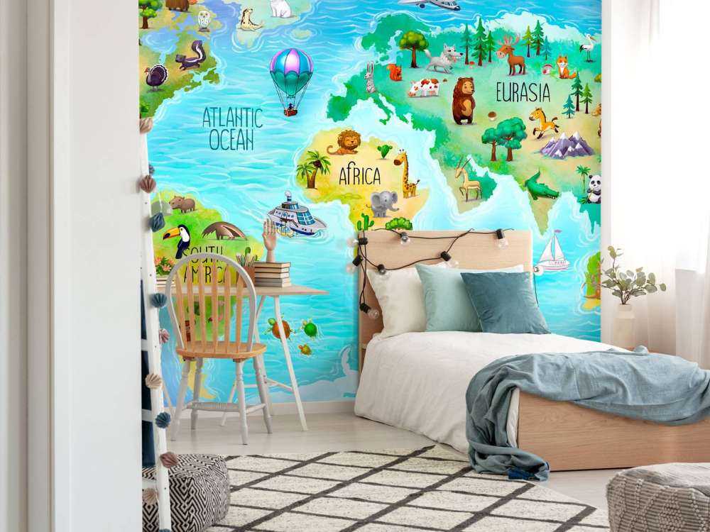 Carte monde pour enfants