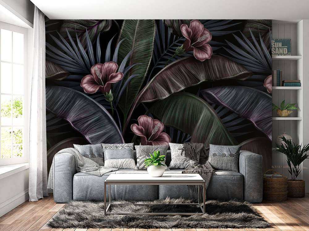 Hibiscus tropical motif