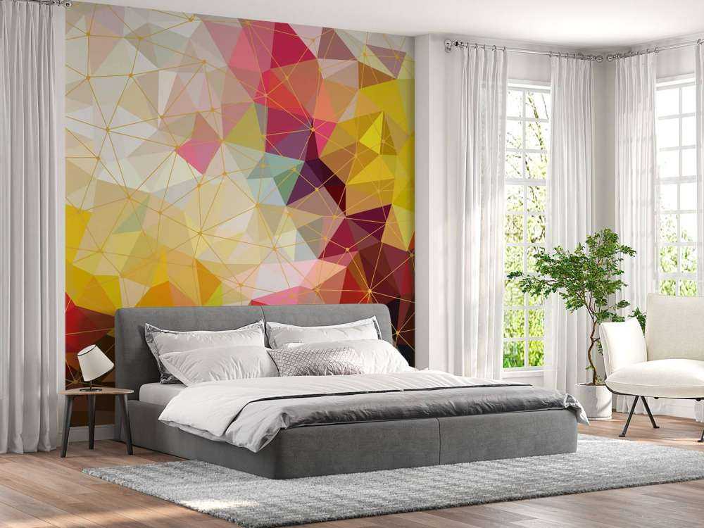 Impression de triangles colorés