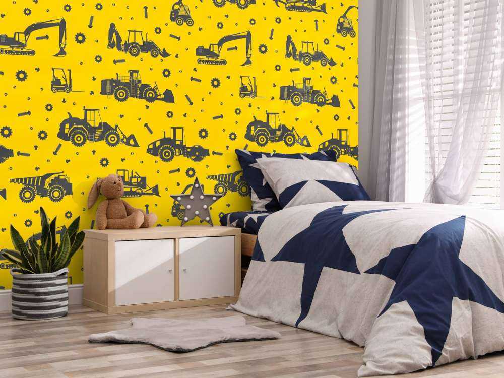 Jaune de construction jaune