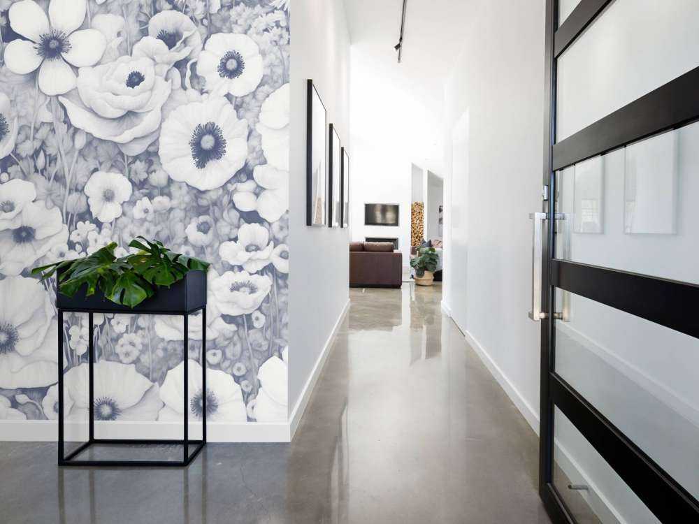 Poppy Tale Monochrome Bleu