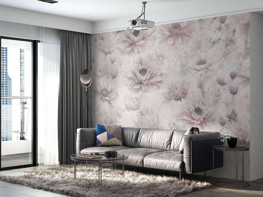 Mur romantique orange