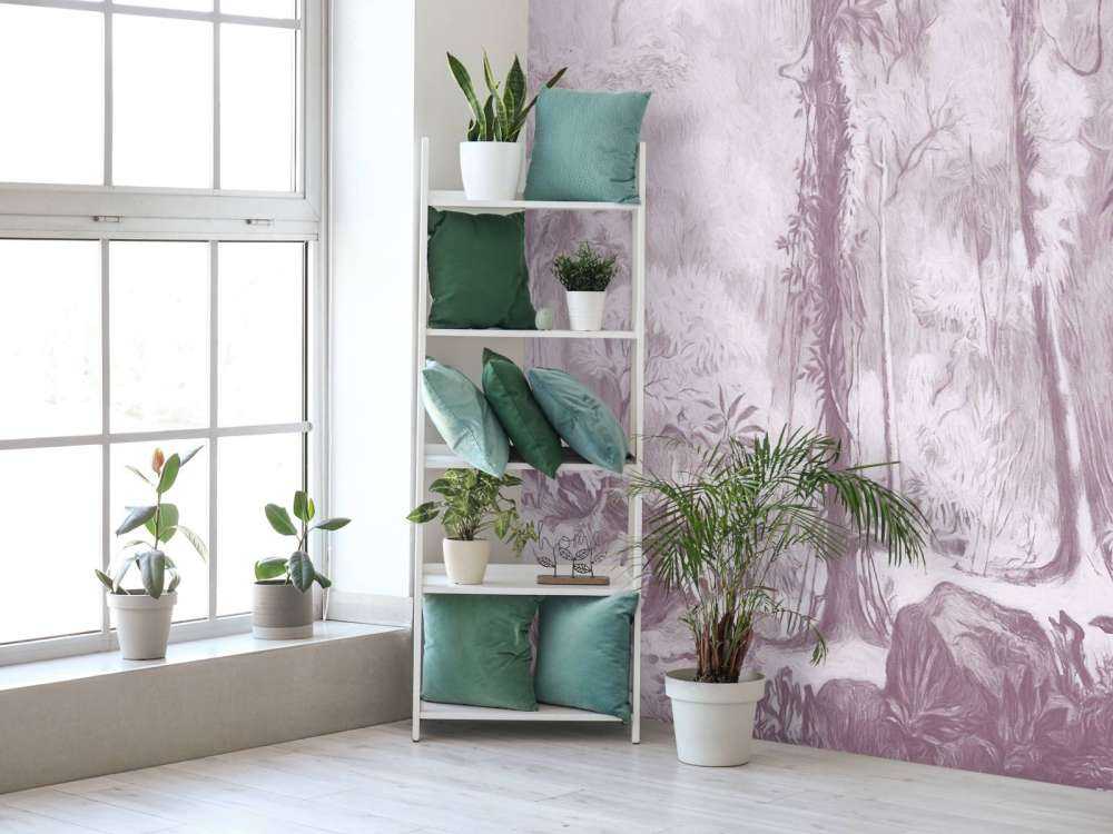 Forêt tropicale - rose