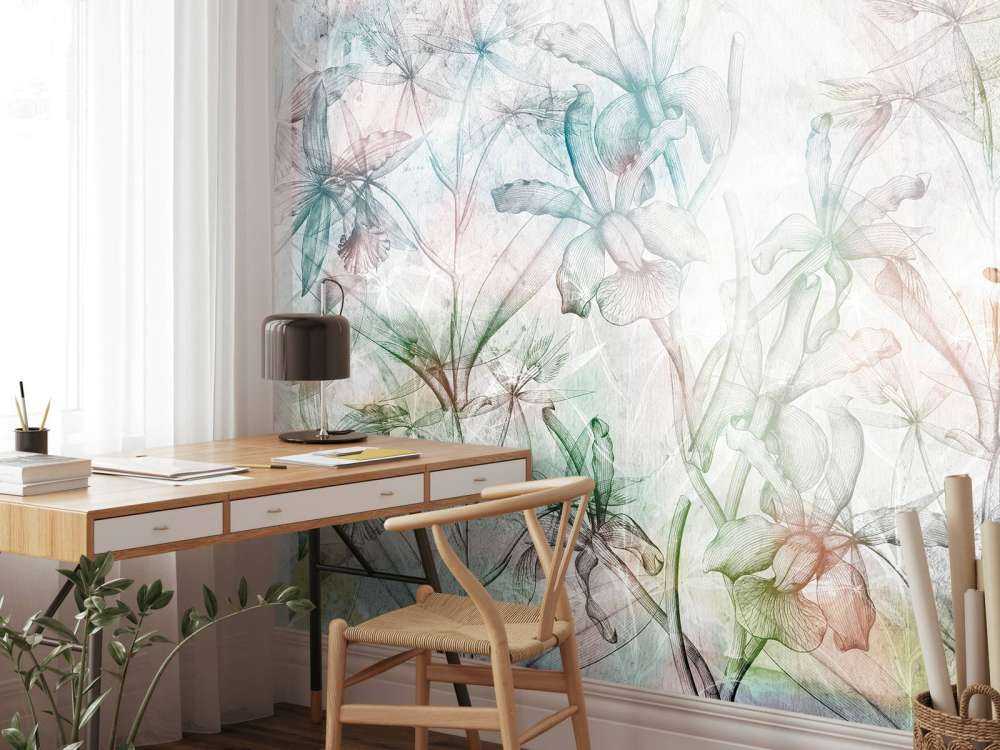 Orchidée en béton rêve