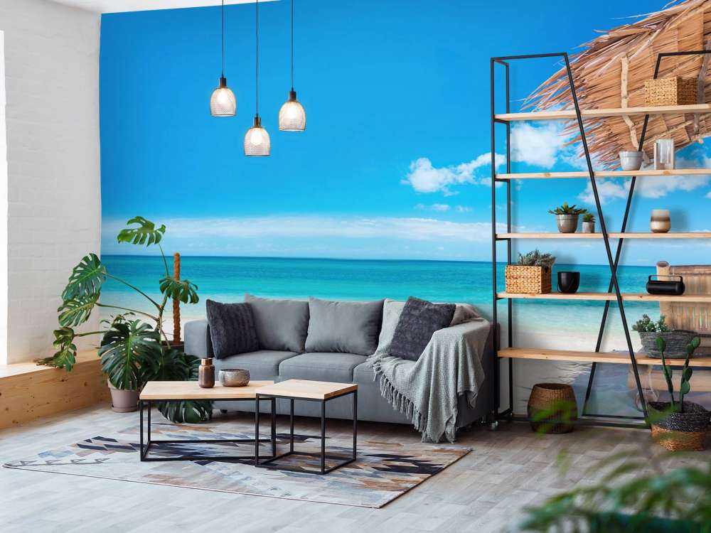 Bain de soleil sur la plage