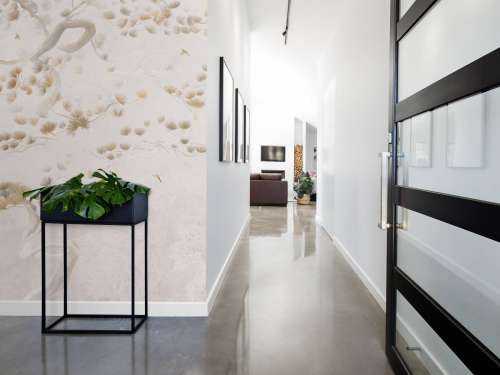 Art de l'arbre en fleurs - Beige