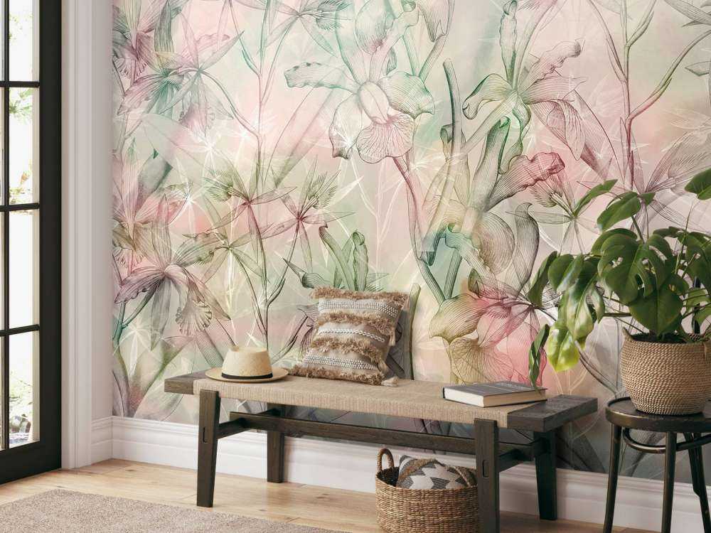 Mirage d'orchidées en pastels doux