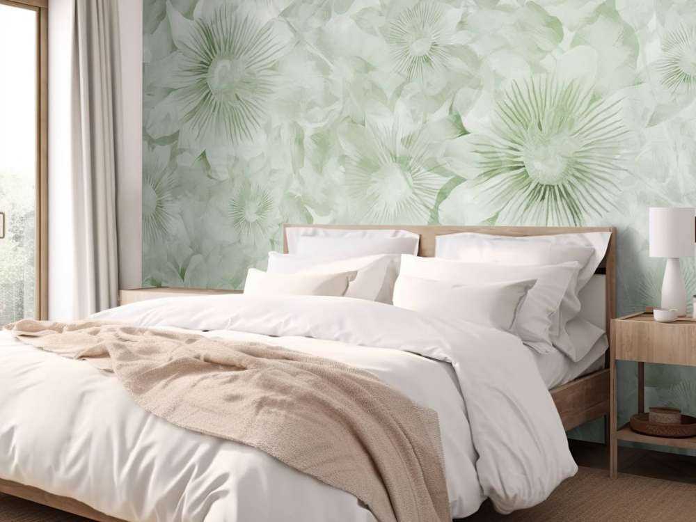 Élégance Botanique Aquarelle Vert Champ