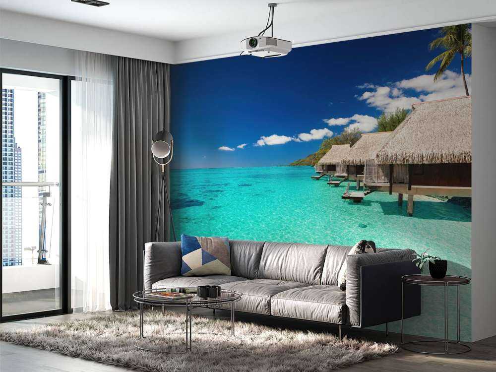 Chalets aux Maldives