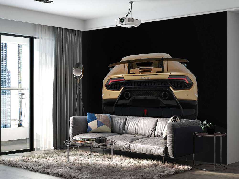 Lamborghini Huracán - Arrière, noir