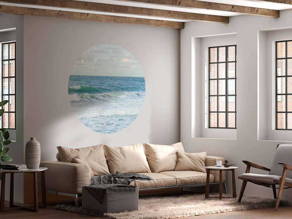 Mer avec hautes vagues