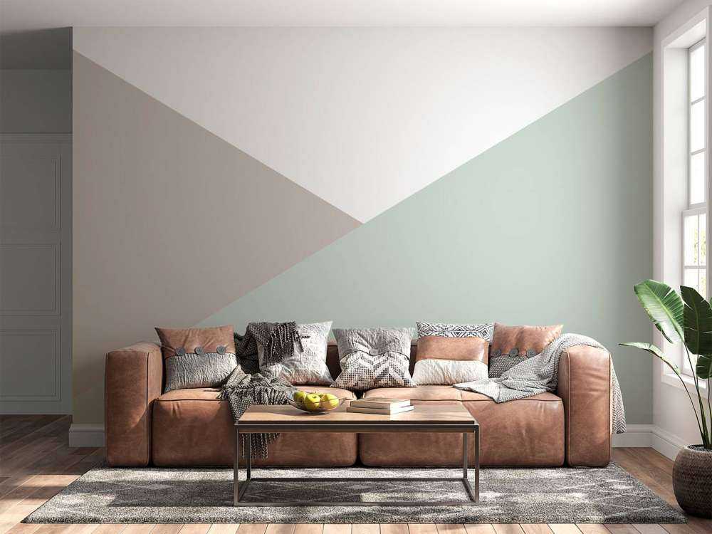 Triangles de couleur pastel