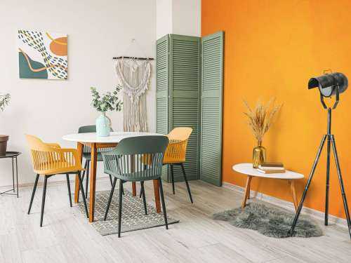 Béton orange vif