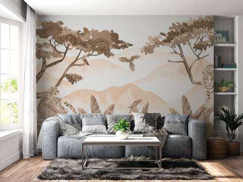 Prédateurs dans la jungle taupe