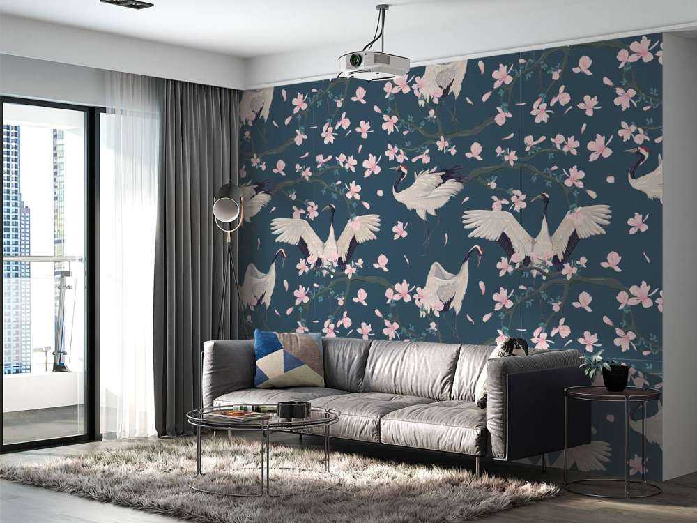 Grues et magnolias